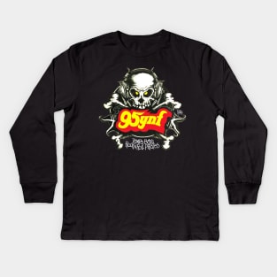 95YNF Tampa Bay's Rock n Roll Pirates Kids Long Sleeve T-Shirt